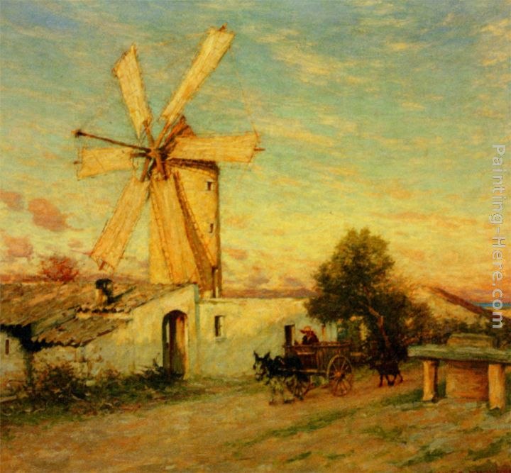 Henry Herbert La Thangue Moonrise in Spain